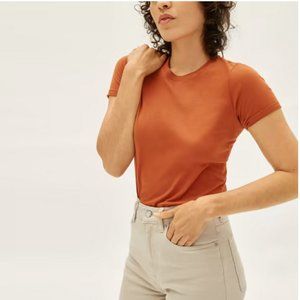 Everlane The Organic Cotton Crew in Honey Size XS